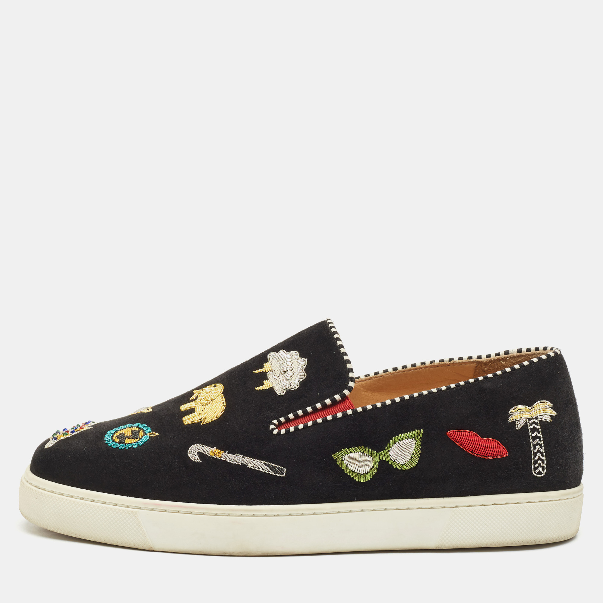 Christian Louboutin Black Suede Pik N Luck Sneakers Size 38, Athletic Shoes & Sneakers - Luxury Closet catalog