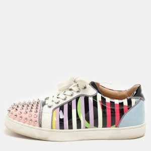 Christian Louboutin Multicolor Patent Leather Spike Trainers Sneakers Size 37, Athletic Shoes & Sneakers - Luxury Closet catalog