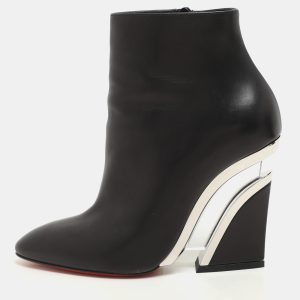 Christian Louboutin Black Leather Levitibootie Ankle Length Boots Size 37, Boots - Luxury Closet catalog