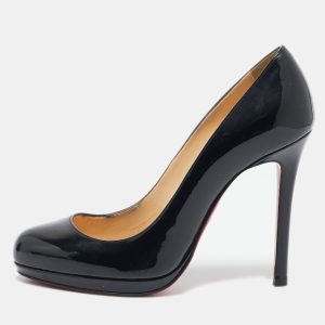 Christian Louboutin Black Patent Leather Filo Pumps Size 36, Pumps - Luxury Closet catalog
