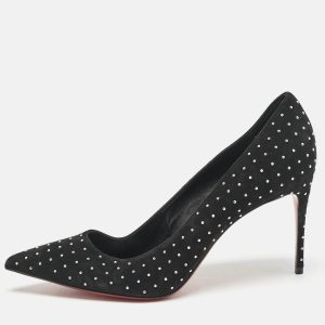 Christian Louboutin Black Suede Pigalle Follies Pumps Size 39.5, Pumps - Luxury Closet catalog