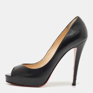 Christian Louboutin Black Leather Very Prive Pumps Size 39, Pumps - Luxury Closet catalog