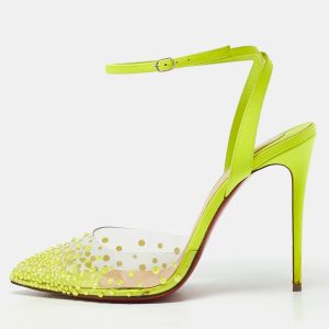 Christian Louboutin Green PVC Spikaqueen Pumps Size 37, Pumps - Luxury Closet catalog