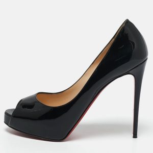 Christian Louboutin Black Patent Leather Very Prive Pumps Size 39, Pumps - Luxury Closet catalog