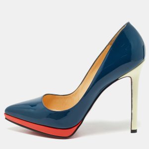 Christian Louboutin Multicolor Patent Leather Pigalle Plato Pumps Size 37.5, Pumps - Luxury Closet catalog