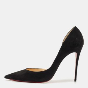 Christian Louboutin Black Velvet Iriza Pointed Toe D'orsay Pumps Size 39, Pumps - Luxury Closet catalog