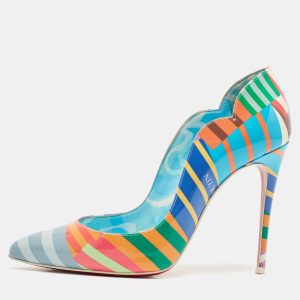 Christian Louboutin Multicolor Printed Patent Leather Hot Chick Pumps Size 36, Pumps - Luxury Closet catalog
