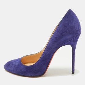 Christian Louboutin Blue Suede Corneille Pumps Size 37, Pumps - Luxury Closet catalog