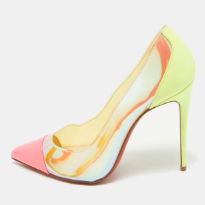 Christian Louboutin Multicolor Patent Leather and PVC Debout Pumps Size 36.5, Pumps - Luxury Closet catalog