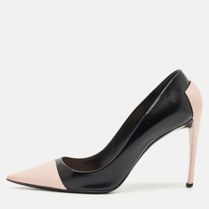 Christian Louboutin Black/Pink Leather Pointed Toe Pumps Size 41, Pumps - Luxury Closet catalog