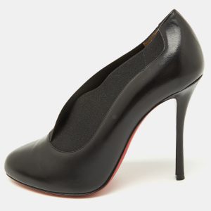 Christian Louboutin Black Band and Leather Toot Couverte Pumps Size 38, Pumps - Luxury Closet catalog