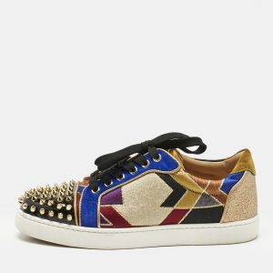 Christian Louboutin Multicolor Fabric and Suede Vieira Spikes Orlato Sneakers Size 38, Athletic Shoes & Sneakers - Luxury Closet catalog