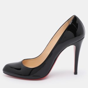 Christian Louboutin Black Patent Leather Simple Pumps Size 42, Pumps - Luxury Closet catalog