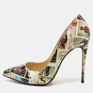 Christian Louboutin Multicolor Patent Leather Pigalle Follies Pumps Size 37.5, Pumps - Luxury Closet catalog