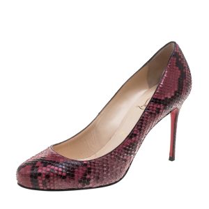 Christian Louboutin Pink Python Fifi Pumps Size 38, Pumps - Luxury Closet catalog