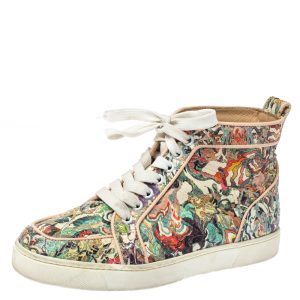Christian Louboutin Multicolor Python Faience Rantus High Top Sneakers Size 35.5, Athletic Shoes & Sneakers - Luxury Closet catalog