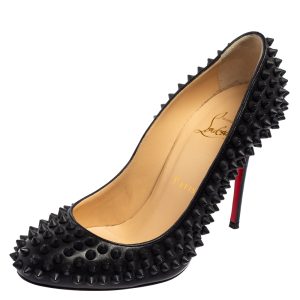 Christian Louboutin Black Leather Fifi Spikes Pumps Size 36, Pumps - Luxury Closet catalog