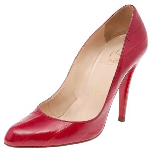 Christian Louboutin Red Eel Leather Pumps Size 36.5, Pumps - Luxury Closet catalog