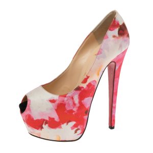 Christian Louboutin Multicolor Popi Fabric Highness Pumps Size 37, Pumps - Luxury Closet catalog
