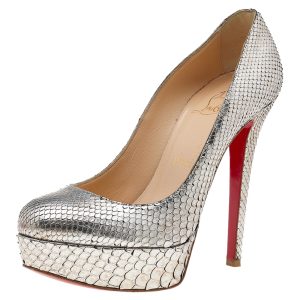 Christian Louboutin Gold Python Bianca Platform Pumps Size 36, Pumps - Luxury Closet catalog