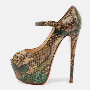 Christian Louboutin Multicolor Python Leather Lady Highness Pumps Size 37, Pumps - Luxury Closet catalog