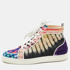 Christian Louboutin Multicolor Fabric Tie Dye High Top Sneakers Size 39.5, Athletic Shoes & Sneakers - Luxury Closet catalog