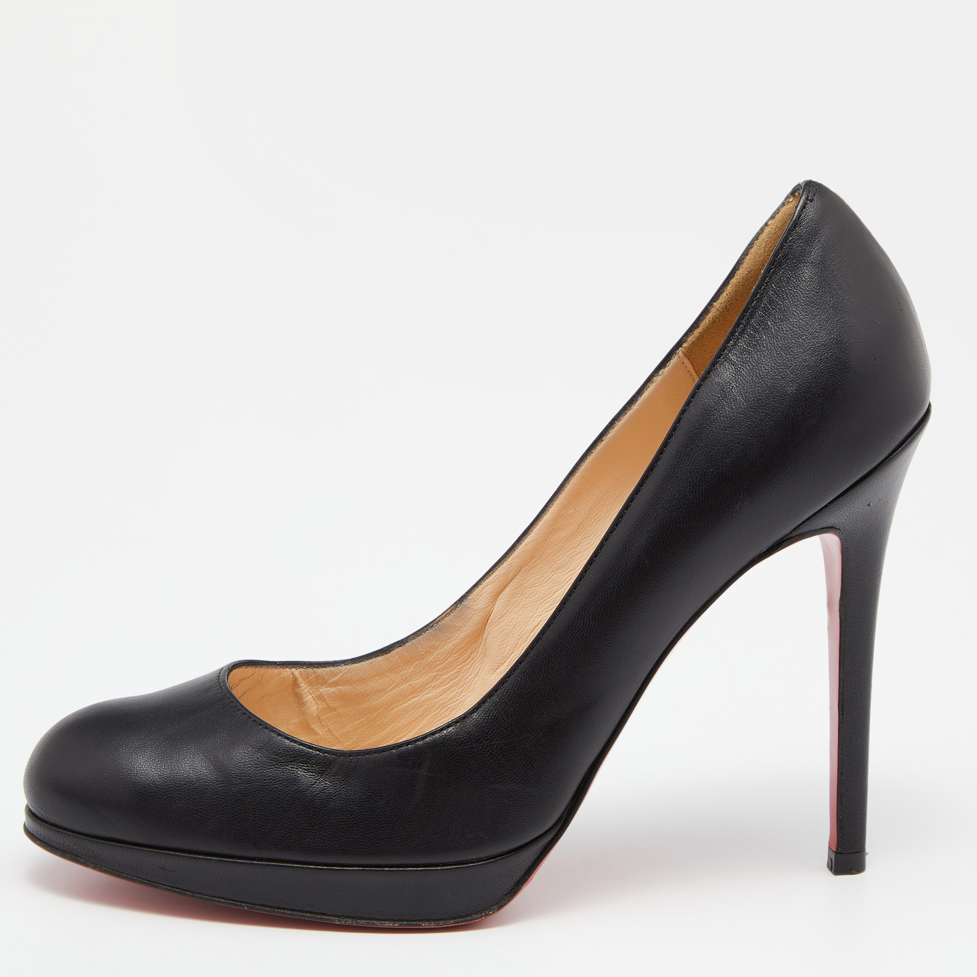 Christian Louboutin Black Leather New Simple Pumps Size 37.5, Pumps - Luxury Closet catalog