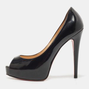 Christian Louboutin Black Patent Leather Very Prive Pumps Size 36.5, Pumps - Luxury Closet catalog