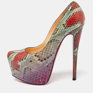 Christian Louboutin Multicolor Python Daffodile Pumps Size 37, Pumps - Luxury Closet catalog