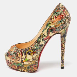 Christian Louboutin Multicolor Python Faience Lucido Palais Royal Pumps Size 37.5, Pumps - Luxury Closet catalog