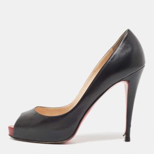 Christian Louboutin Black Leather Very Prive Pumps Size 40, Pumps - Luxury Closet catalog