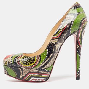 Christian Louboutin Multicolor Python Bianca Pumps Size 37, Pumps - Luxury Closet catalog