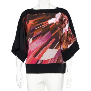 Class by Roberto Cavalli Multicolored Printed Crepe Blouse M, Shirts & Tops - Luxury Closet catalog