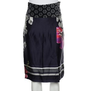Class by Roberto Cavalli Multicolor Printed Satin Pencil Skirt M, Skirts - Luxury Closet catalog