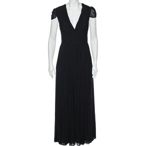 Class by Roberto Cavalli Black Jersey Ruched Maxi Dress M, Dresses - Luxury Closet catalog