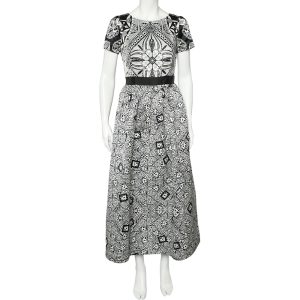 Class Cavalli Monochrome Printed Sateen Maxi Dress M, Dresses - Luxury Closet catalog