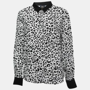 Class by Roberto Cavalli White Animal Print Button Front Shirt Blouse L, Shirts & Tops - Luxury Closet catalog