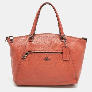 Coach Brick Brown Leather Prairie Satchel, Satchels - Luxury Closet catalog