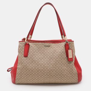 Coach Beige Coach Op Art Canvas and Leather Madison Phoebe Shoulder Bag, Shoulder Bags - Luxury Closet catalog