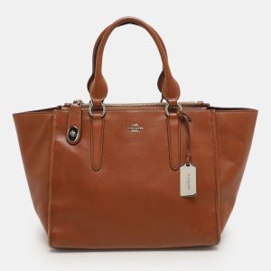 Coach Brown Leather Crosby Carryall Satchel, Satchels - Luxury Closet catalog
