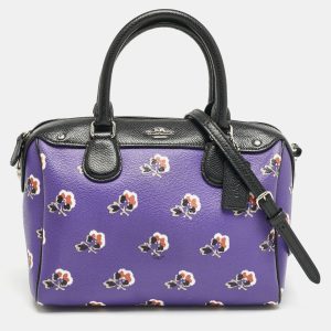 Coach Multicolor Floral Print Coated Canvas Mini Bennett Satchel, Satchels - Luxury Closet catalog