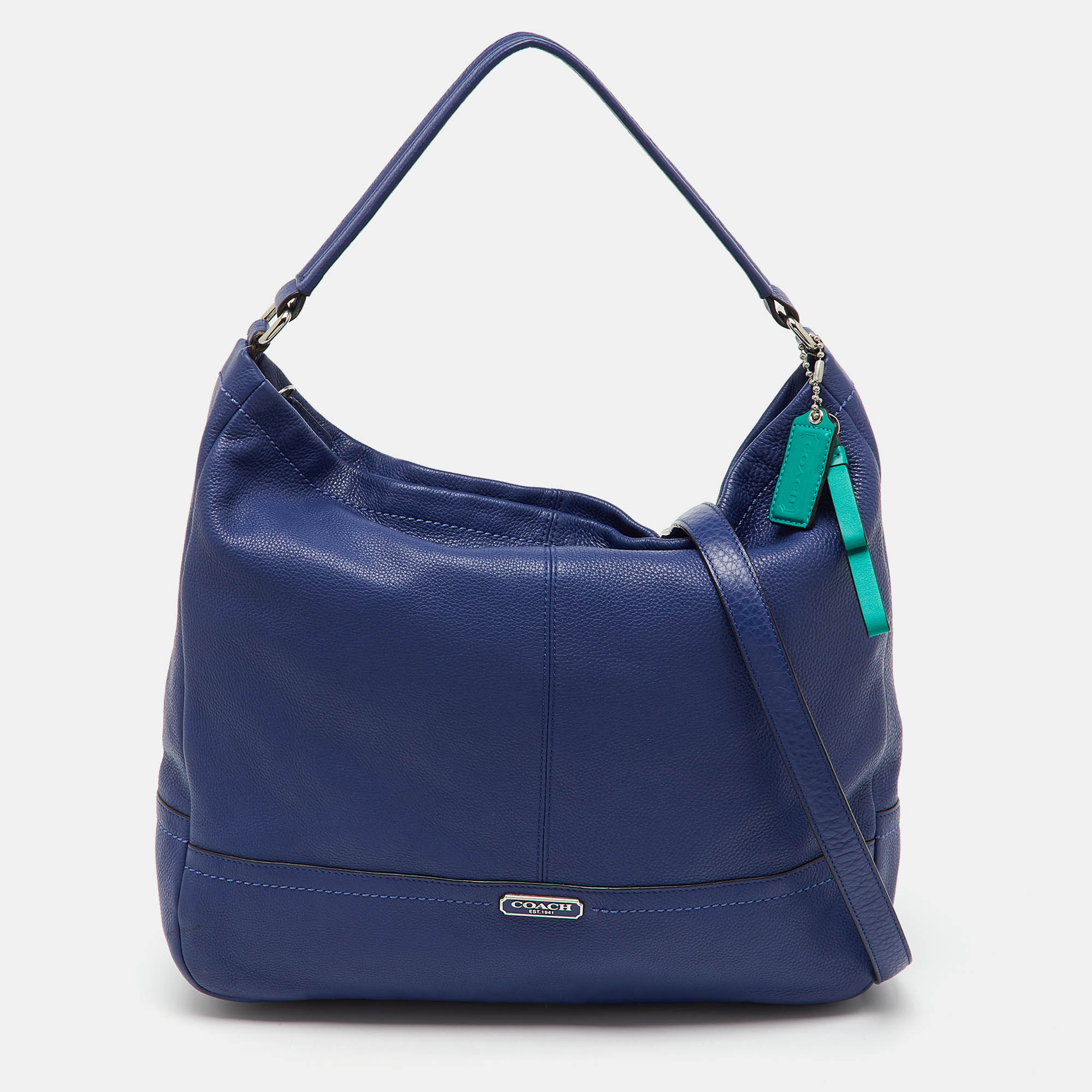 Coach Blue Pebble Leather Park Hobo, Shoulder Bags - Luxury Closet catalog