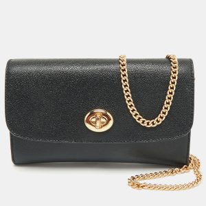 Coach Black Leather Chain Crossbody Bag, Handbags - Luxury Closet catalog