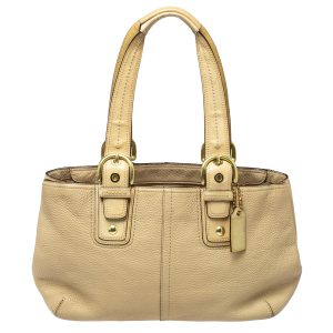 Coach Cream Leather Soho Tote, Tote Handbags - Luxury Closet catalog