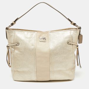 Coach Light Gold Leather Side String Shoulder Bag, Shoulder Bags - Luxury Closet catalog