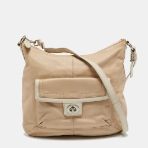 Coach Light Beige/White Leather Penelope Hobo, Shoulder Bags - Luxury Closet catalog