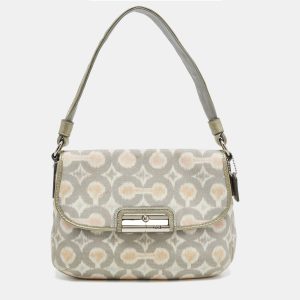 Coach Grey/Multicolor Signature Canvas Op Art Kristin Shoulder Bag, Shoulder Bags - Luxury Closet catalog