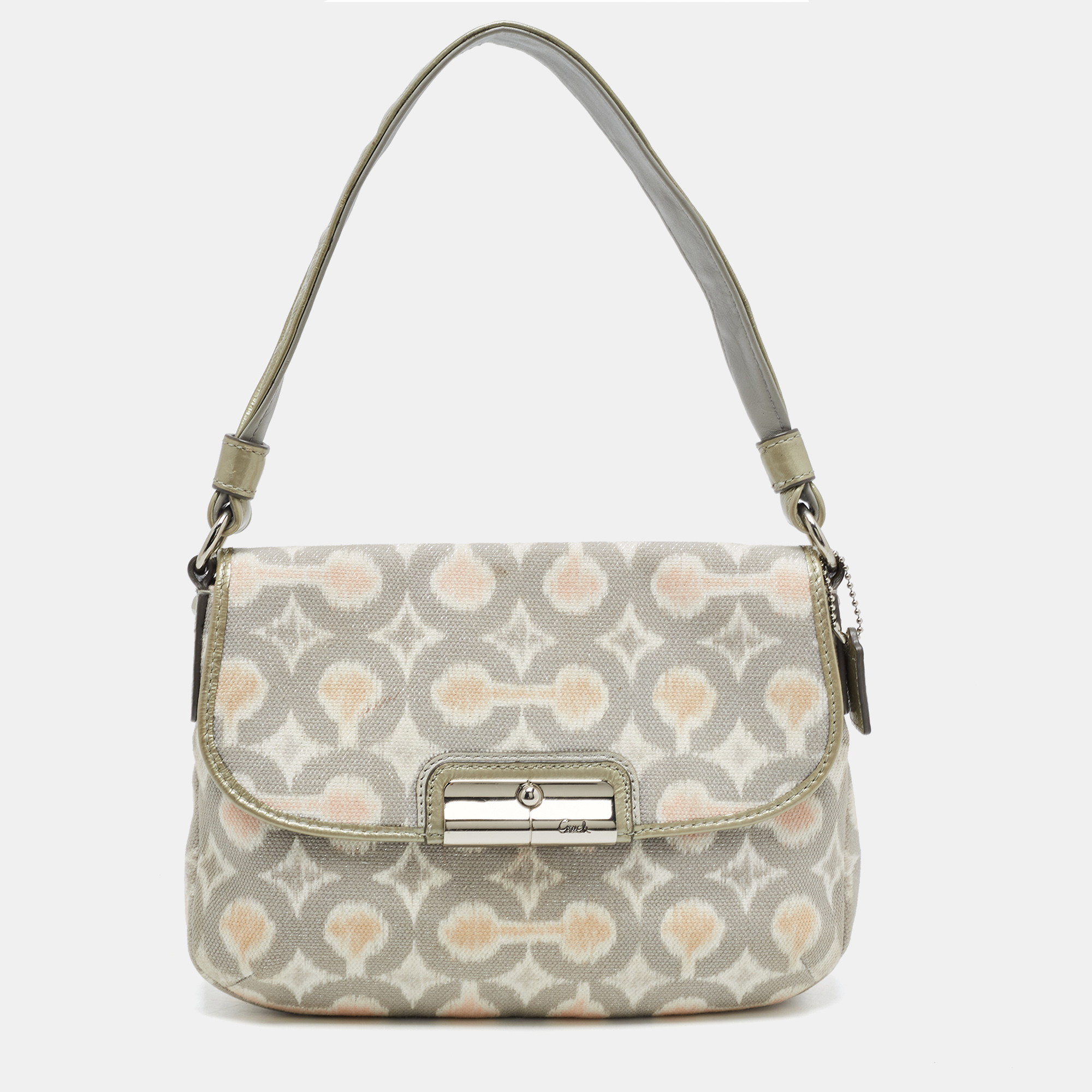 Coach Grey/Multicolor Signature Canvas Op Art Kristin Shoulder Bag, Shoulder Bags - Luxury Closet catalog