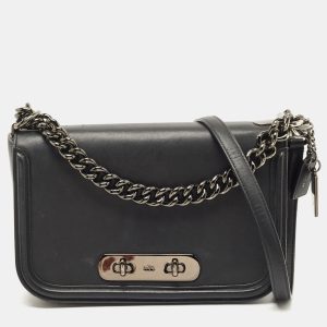 Coach Black Leather Swagger Flap Crossbody Bag, Handbags - Luxury Closet catalog
