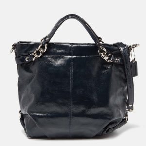 Coach Blue Patent Leather Brooke Hobo, Shoulder Bags - Luxury Closet catalog